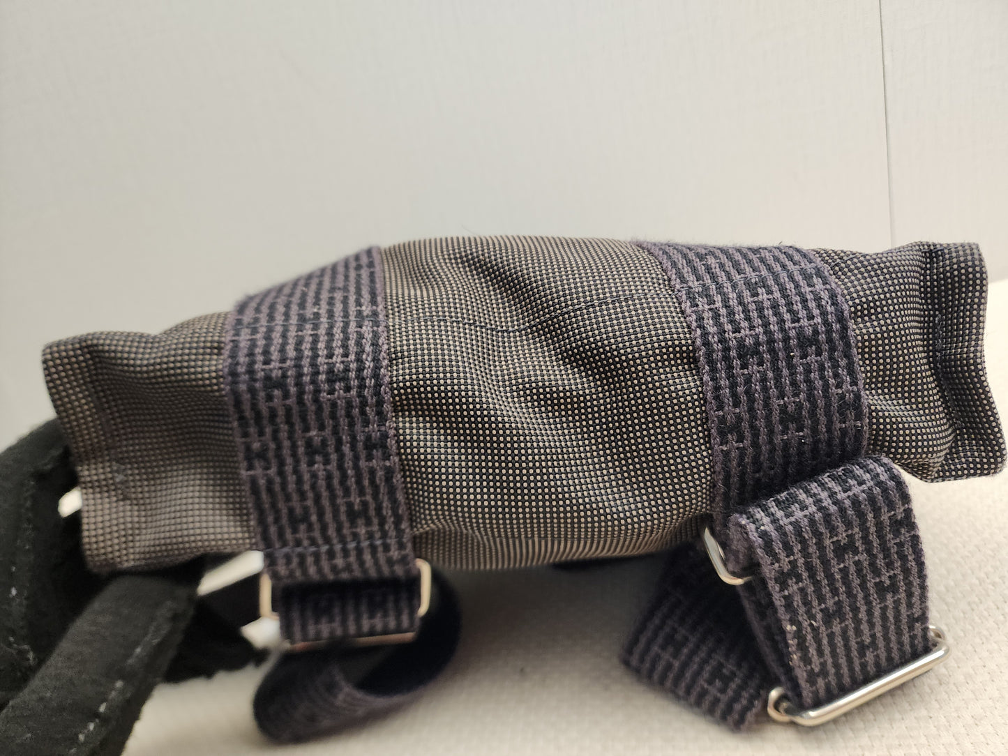 Hermes Grey Canvas Herline PM Backpack