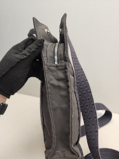 Hermes Grey Canvas Herline PM Backpack