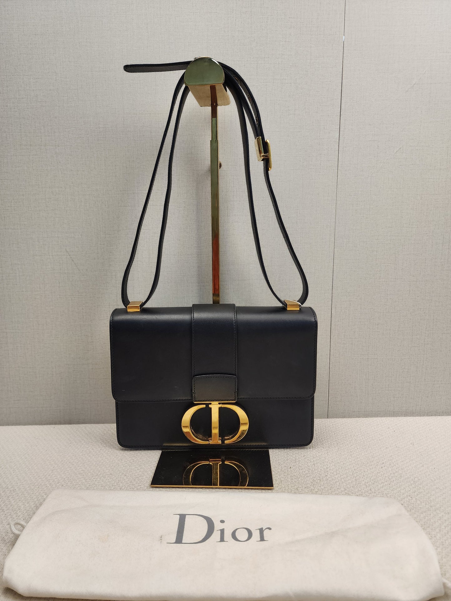 Dior Black Calfskin Montaigne 30 (GHW)