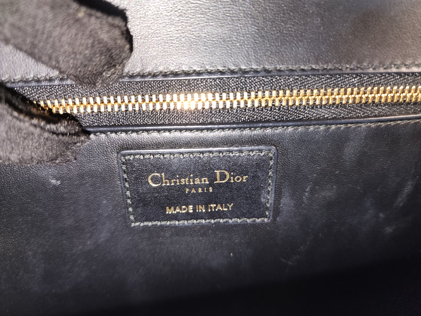 Dior Black Calfskin Montaigne 30 (GHW)