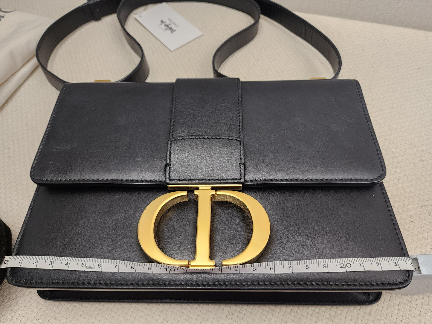 Dior Black Calfskin Montaigne 30 (GHW)