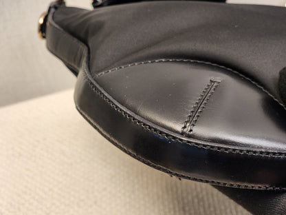 Prada Black Nylon Besace Messenger Bag
