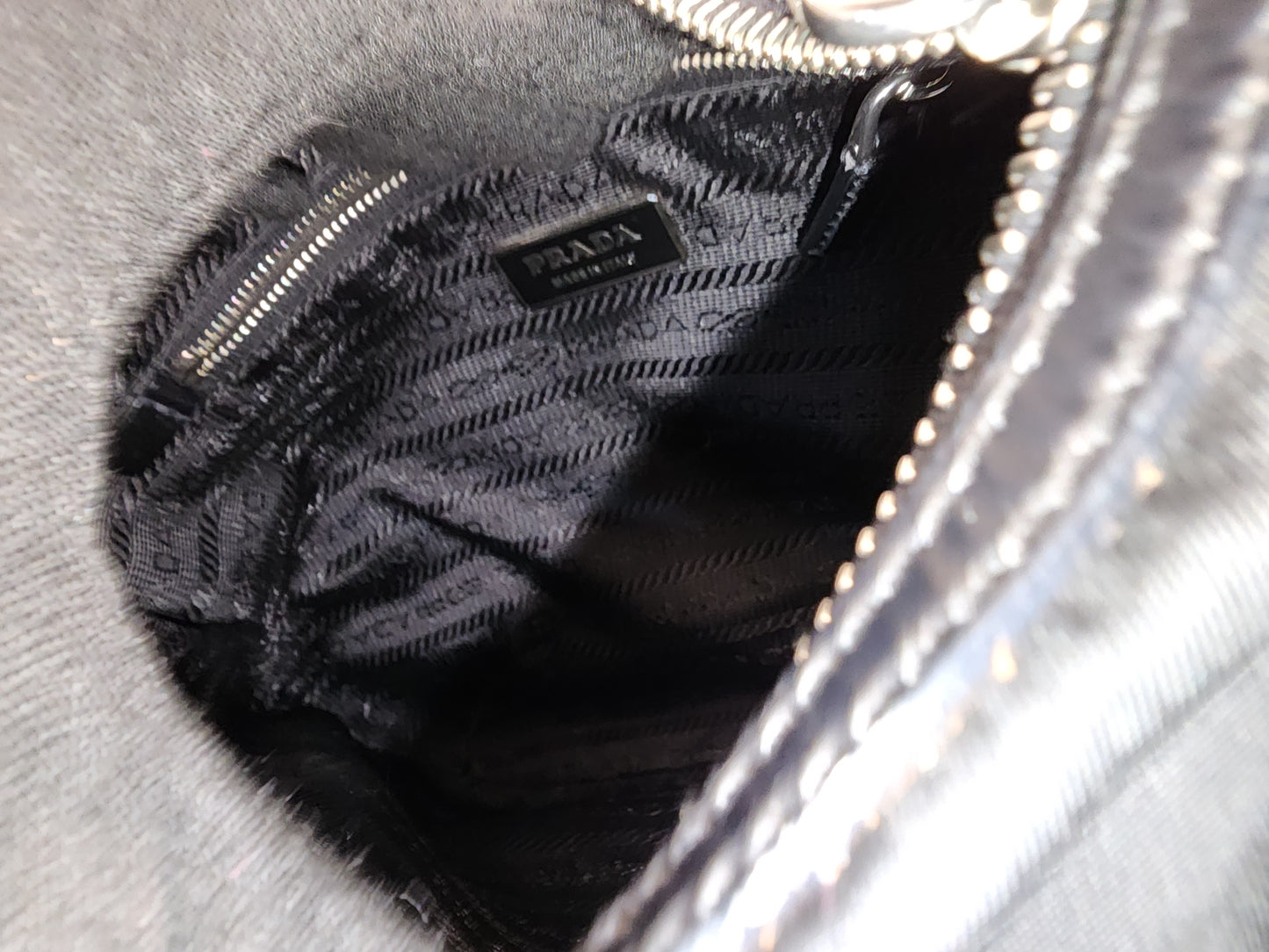 Prada Black Nylon Besace Messenger Bag