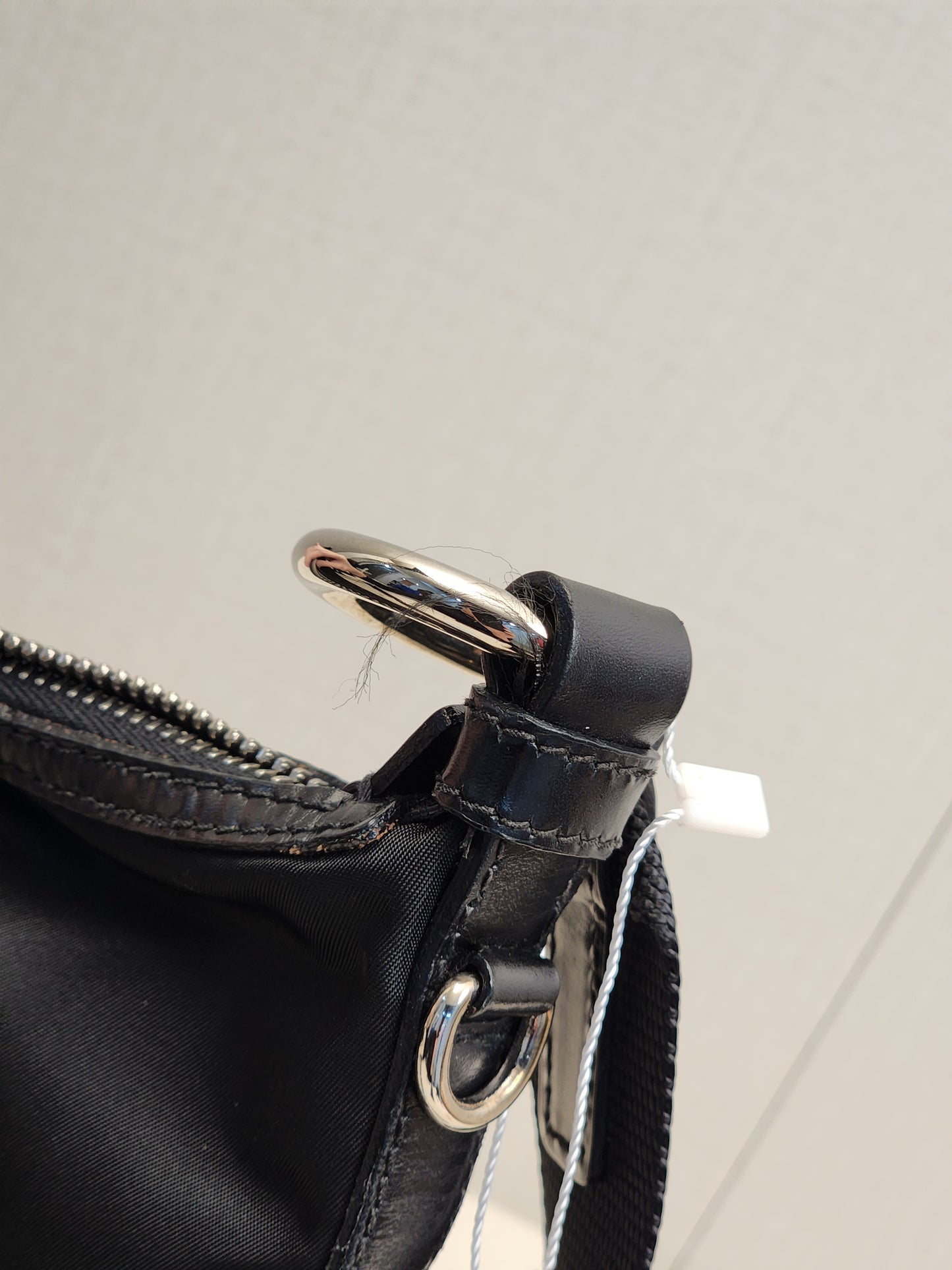 Prada Black Nylon Besace Messenger Bag