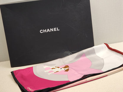 Chanel Silk 23P Coco Cambon Square Scarf