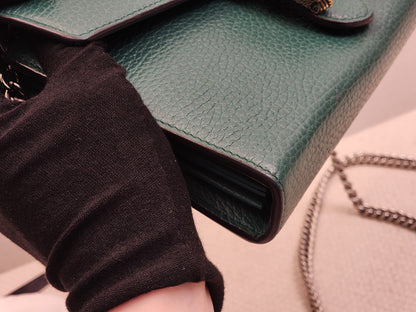 Gucci Green Calfskin Dionysus WOC
