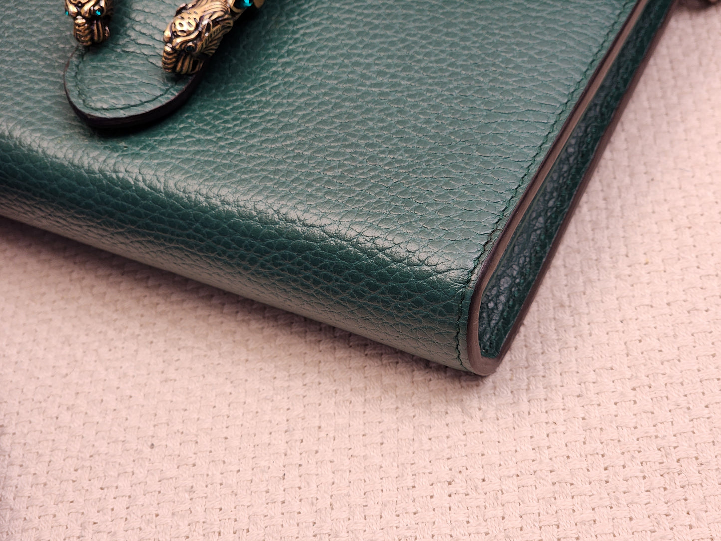 Gucci Green Calfskin Dionysus WOC