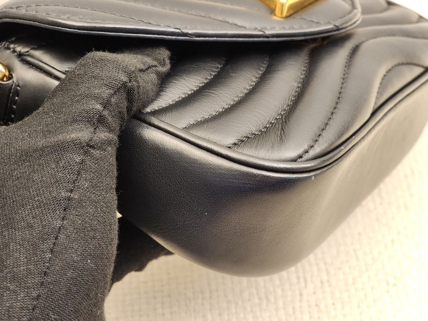 LV Black Calfskin New Wave Multi Pochette