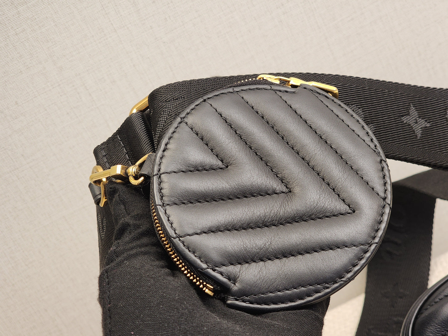 LV Black Calfskin New Wave Multi Pochette