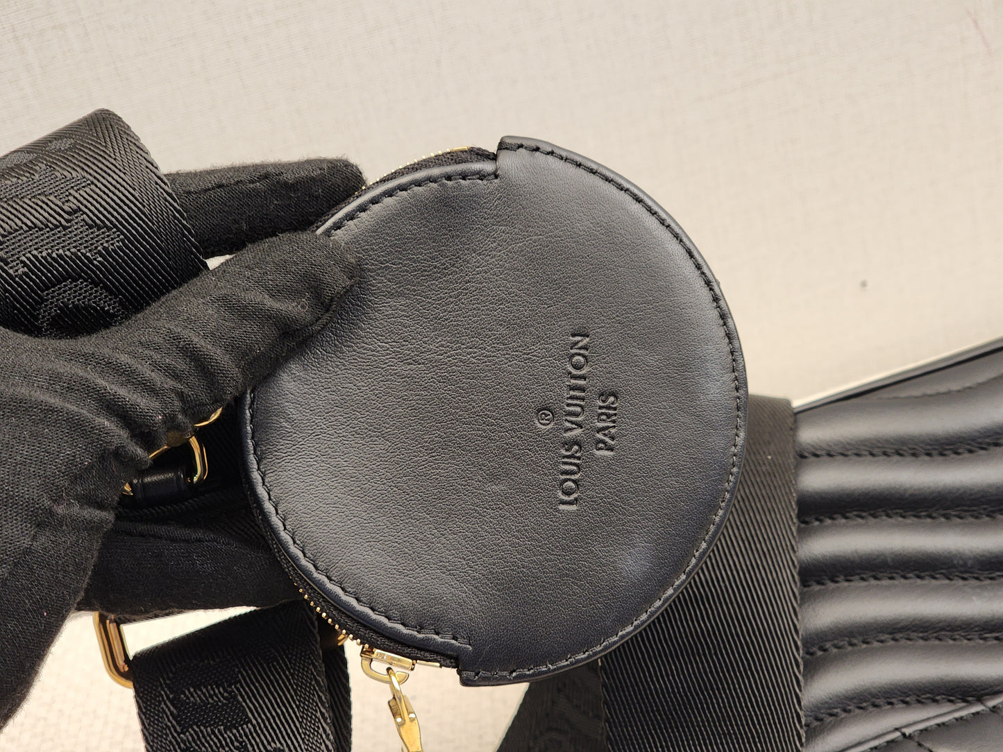 LV Black Calfskin New Wave Multi Pochette