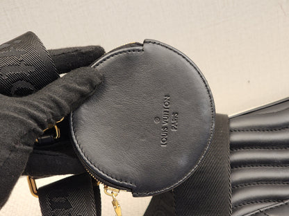 LV Black Calfskin New Wave Multi Pochette