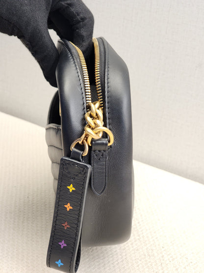 LV Black Calfskin Wave Camera Bag