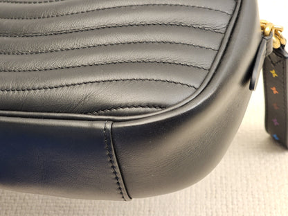 LV Black Calfskin Wave Camera Bag