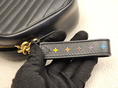 LV Black Calfskin Wave Camera Bag