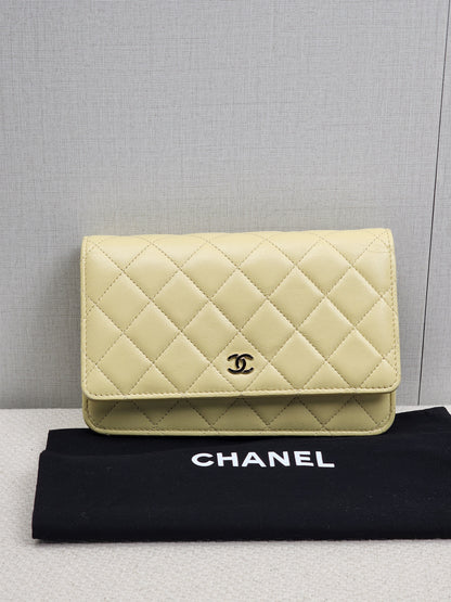 Chanel Yellow Lambskin WOC (GHW)