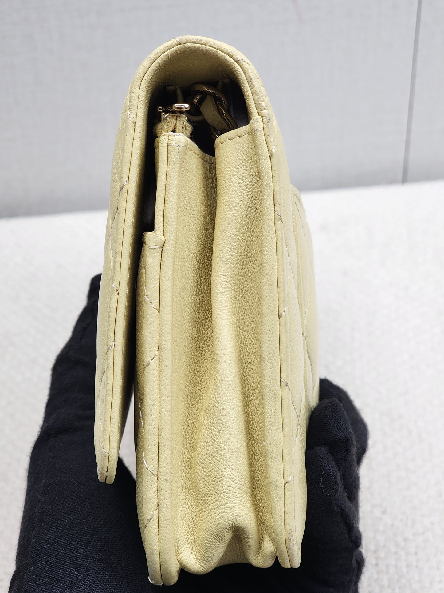 Chanel Yellow Lambskin WOC (GHW)