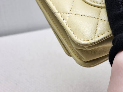 Chanel Yellow Lambskin WOC (GHW)