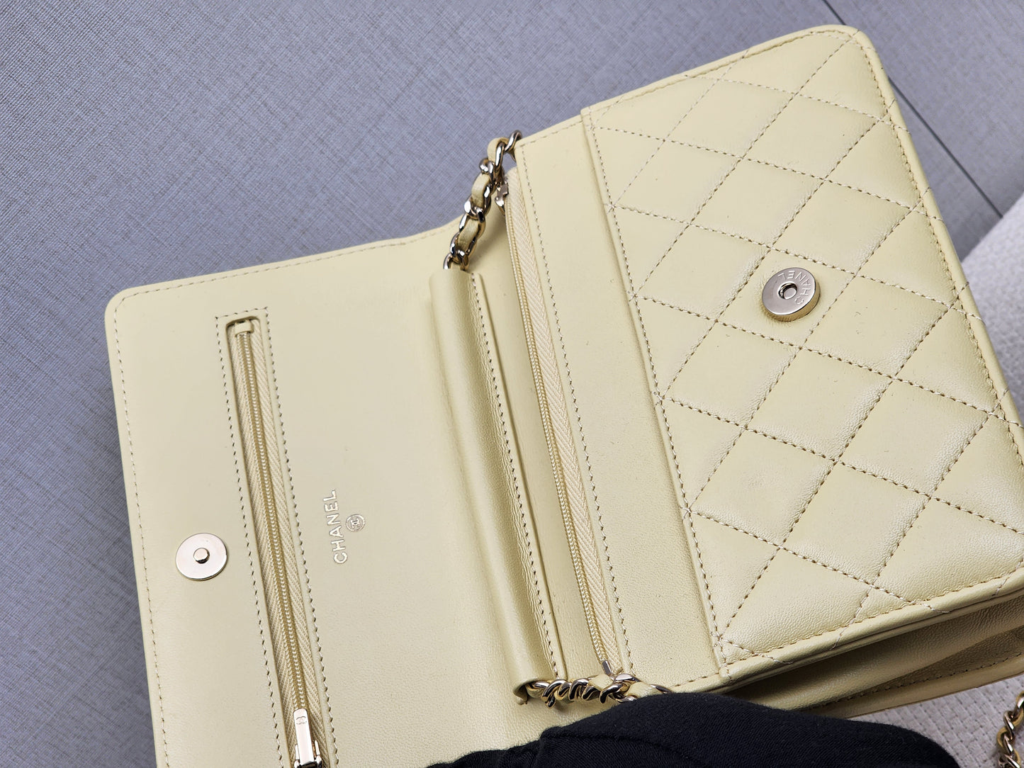 Chanel Yellow Lambskin WOC (GHW)