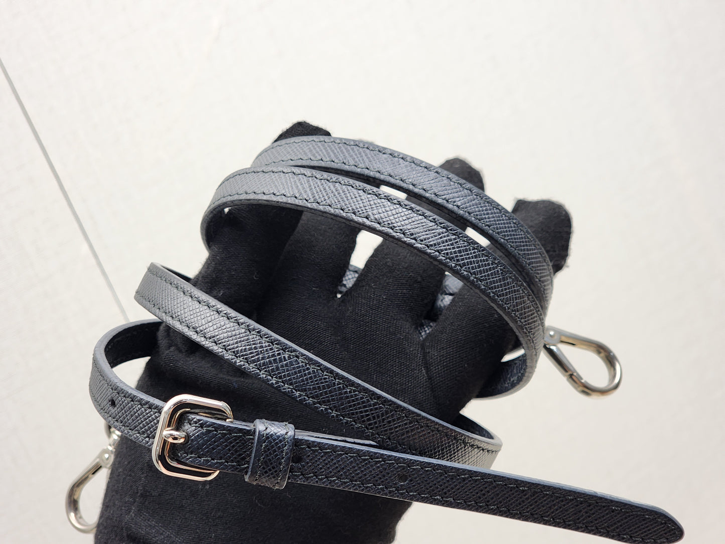 Prada Black Quilted Tessuto Nylon Bandoliera Bag