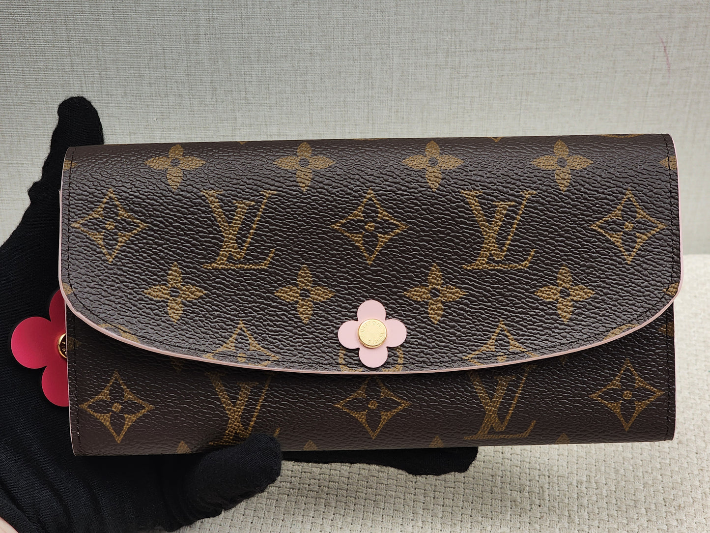 LV Monogram Bloom Flower Emilie Wallet