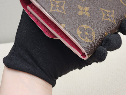 LV Monogram Bloom Flower Emilie Wallet