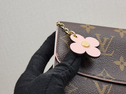 LV Monogram Bloom Flower Emilie Wallet