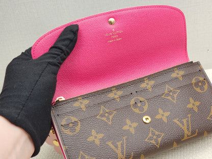 LV Monogram Bloom Flower Emilie Wallet