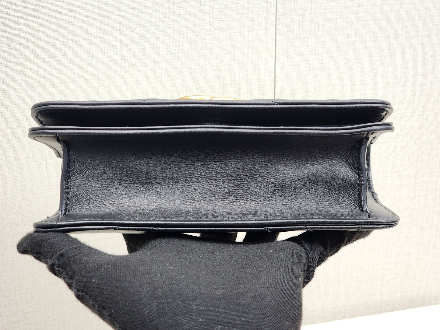 Gucci Black Marmont Mini Chain Wallet