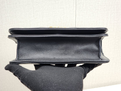 Gucci Black Marmont Mini Chain Wallet