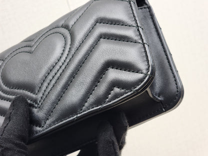 Gucci Black Marmont Mini Chain Wallet