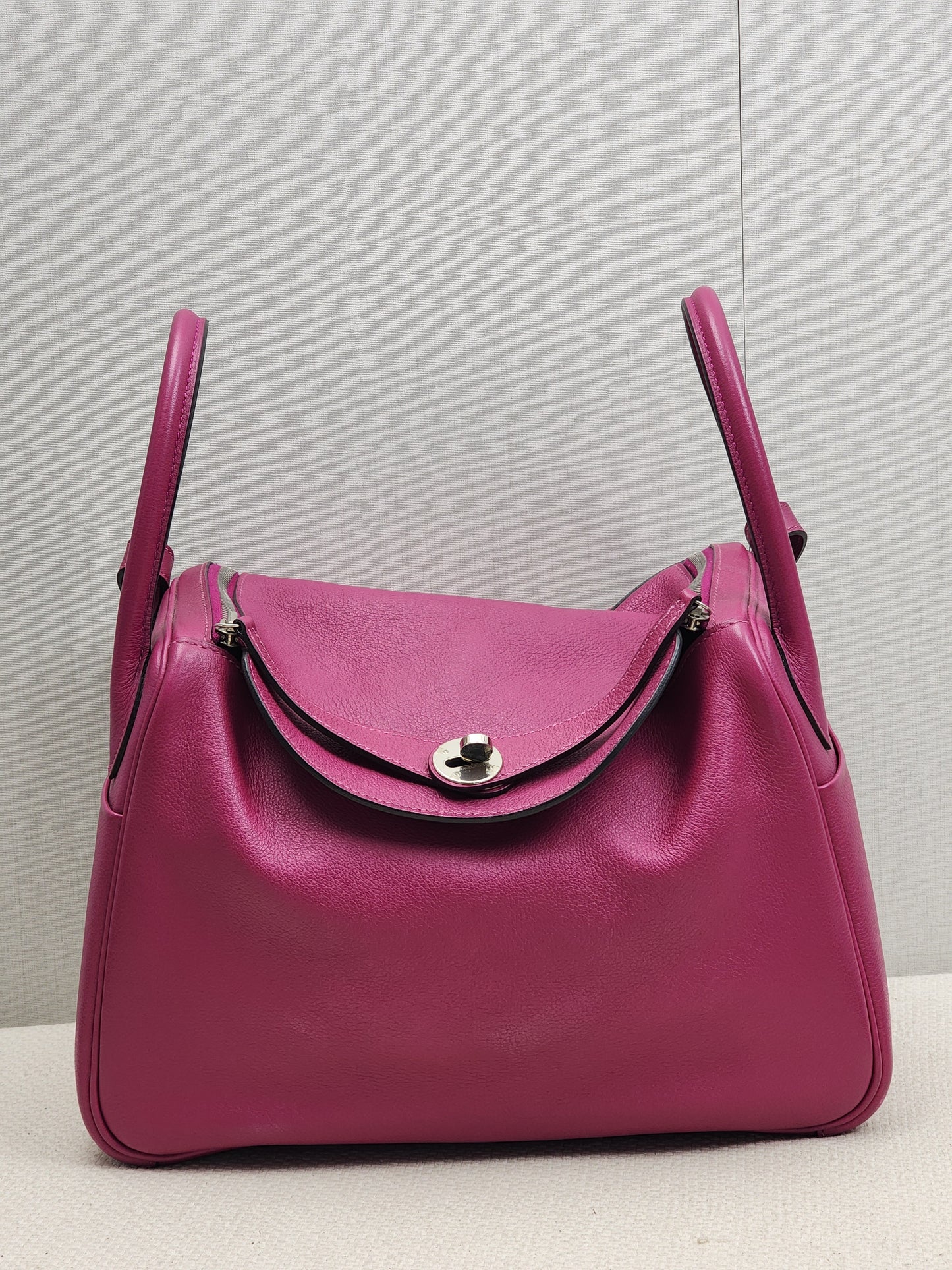Hermes Rose Pourpre Evercolour Lindy 30 (PHW)