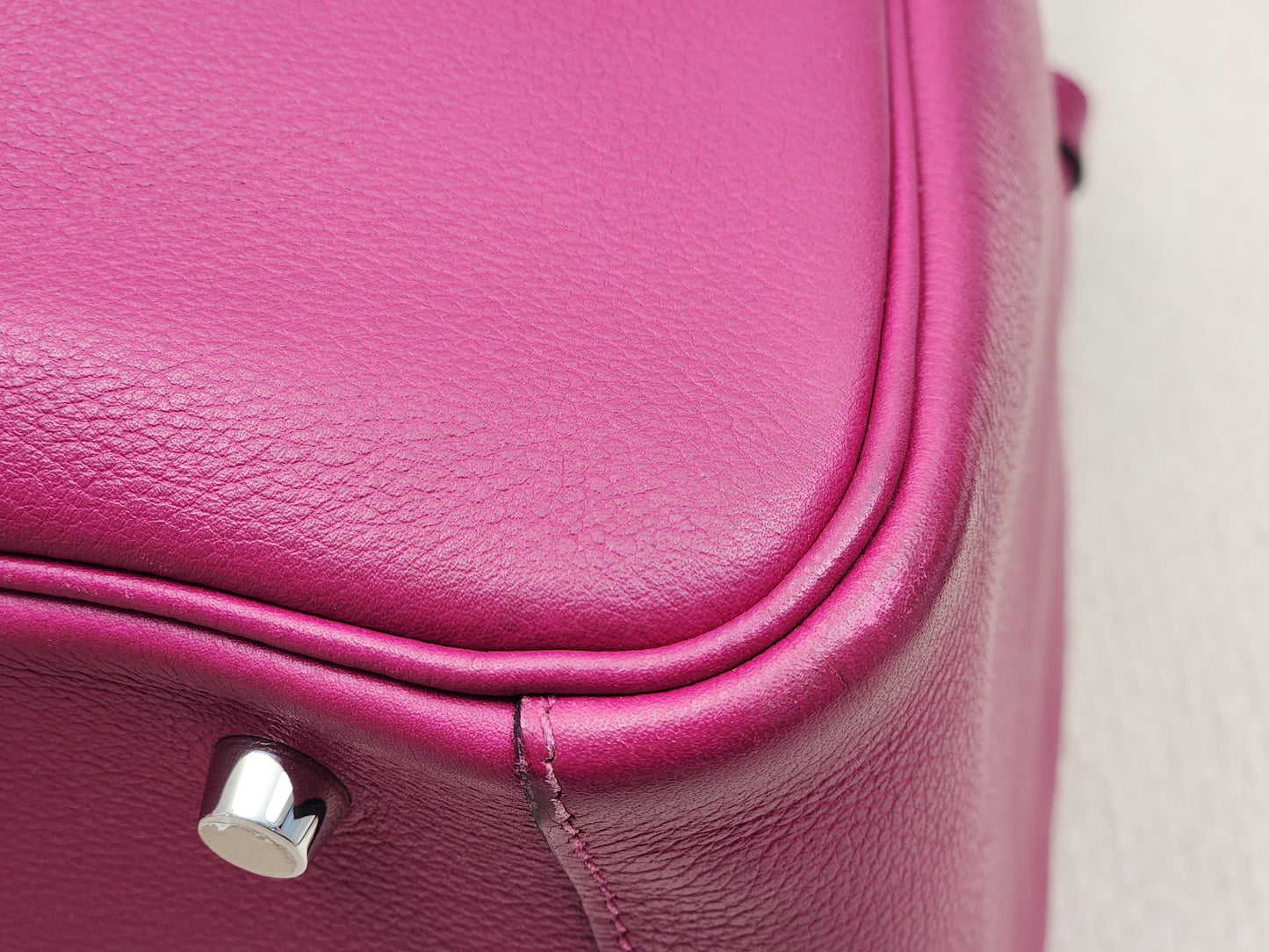Hermes Rose Pourpre Evercolour Lindy 30 (PHW)