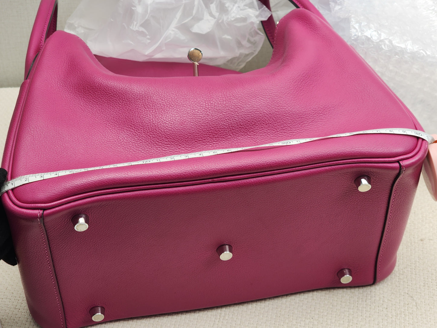 Hermes Rose Pourpre Evercolour Lindy 30 (PHW)