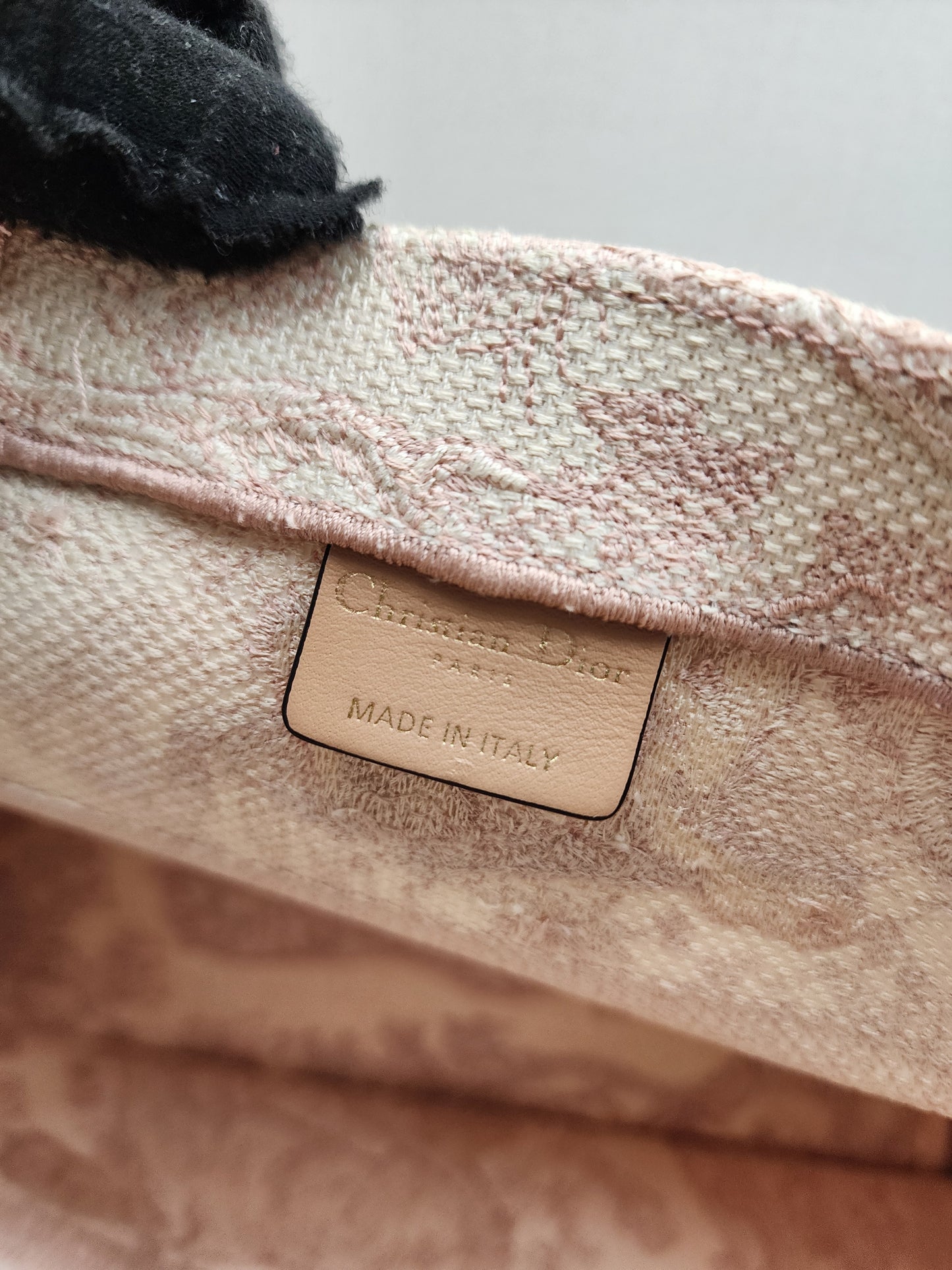 Dior Pink Toile De Jouy Embroidered Medium Book Tote