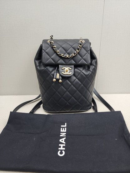 Chanel Black Caviar Urban Spirit Backpack