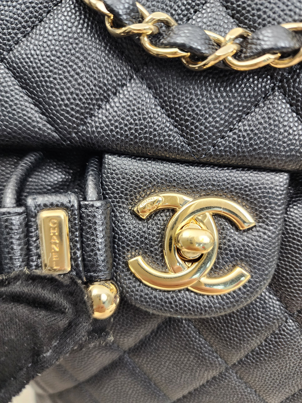 Chanel Black Caviar Urban Spirit Backpack