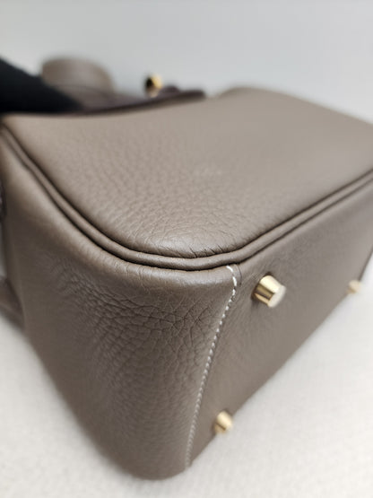 Hermes Etoupe Mini Lindy (GHW)