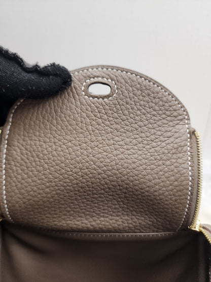 Hermes Etoupe Mini Lindy (GHW)