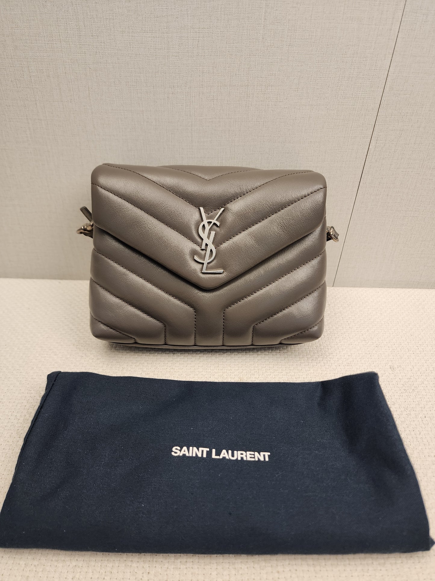YSL Grey Toy Lou Lou (SHW)
