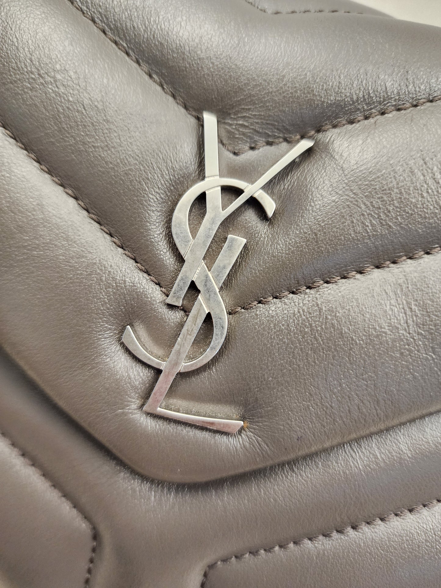 YSL Grey Toy Lou Lou (SHW)