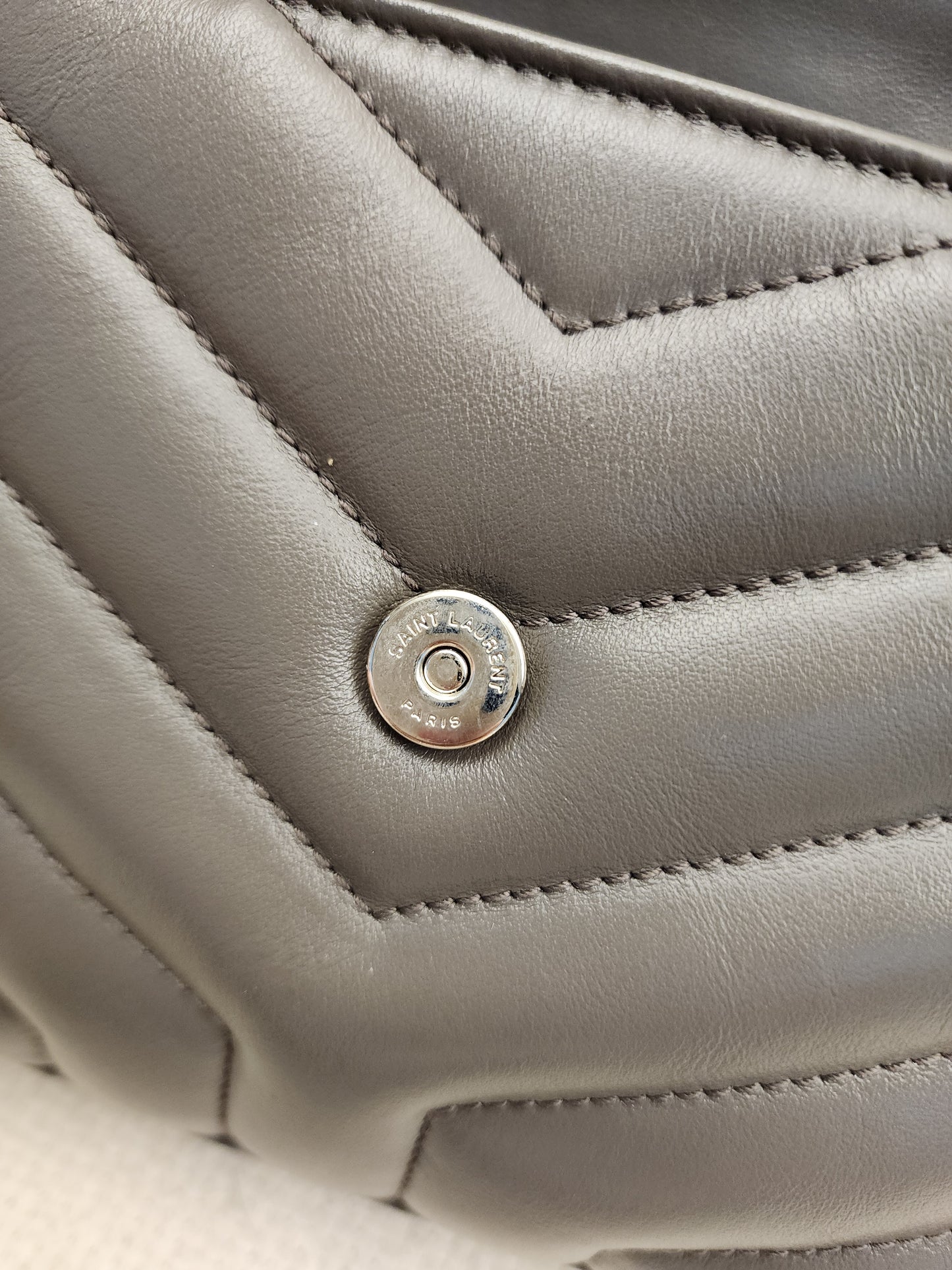 YSL Grey Toy Lou Lou (SHW)