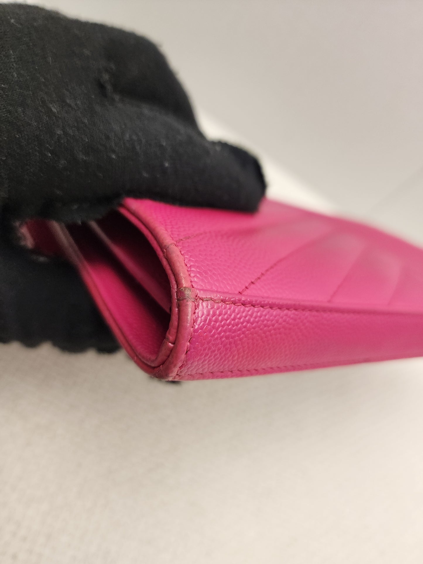 YSL Hot Pink Grain de Poudre Classic Cassandra WOC (GHW)