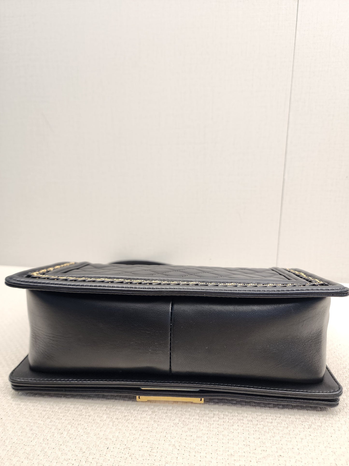 Chanel Black Lambskin Medium Boy Enchained (GHW)