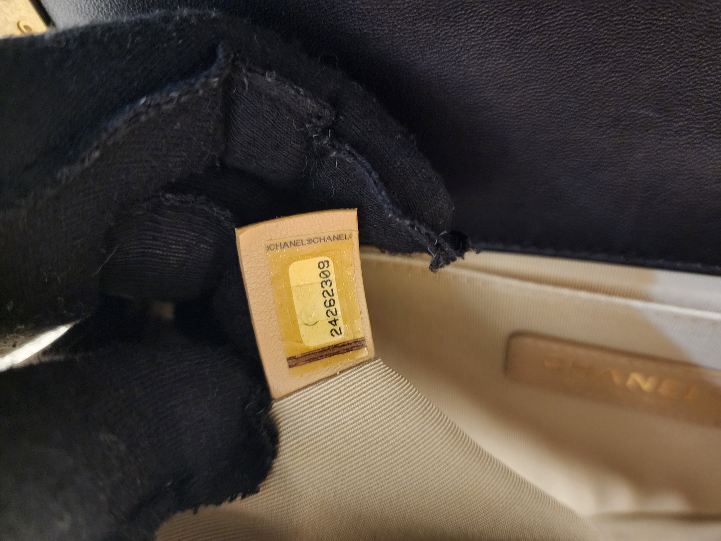 Chanel Black Lambskin Medium Boy Enchained (GHW)