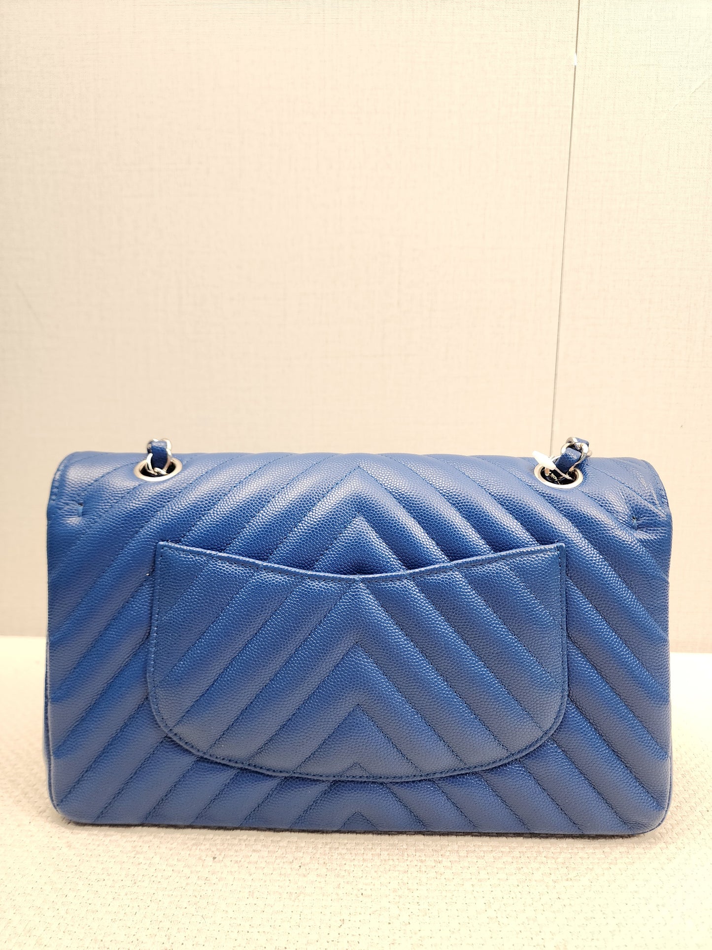 Chanel Royal Blue Caviar Medium CF (SHW)