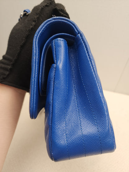 Chanel Royal Blue Caviar Medium CF (SHW)