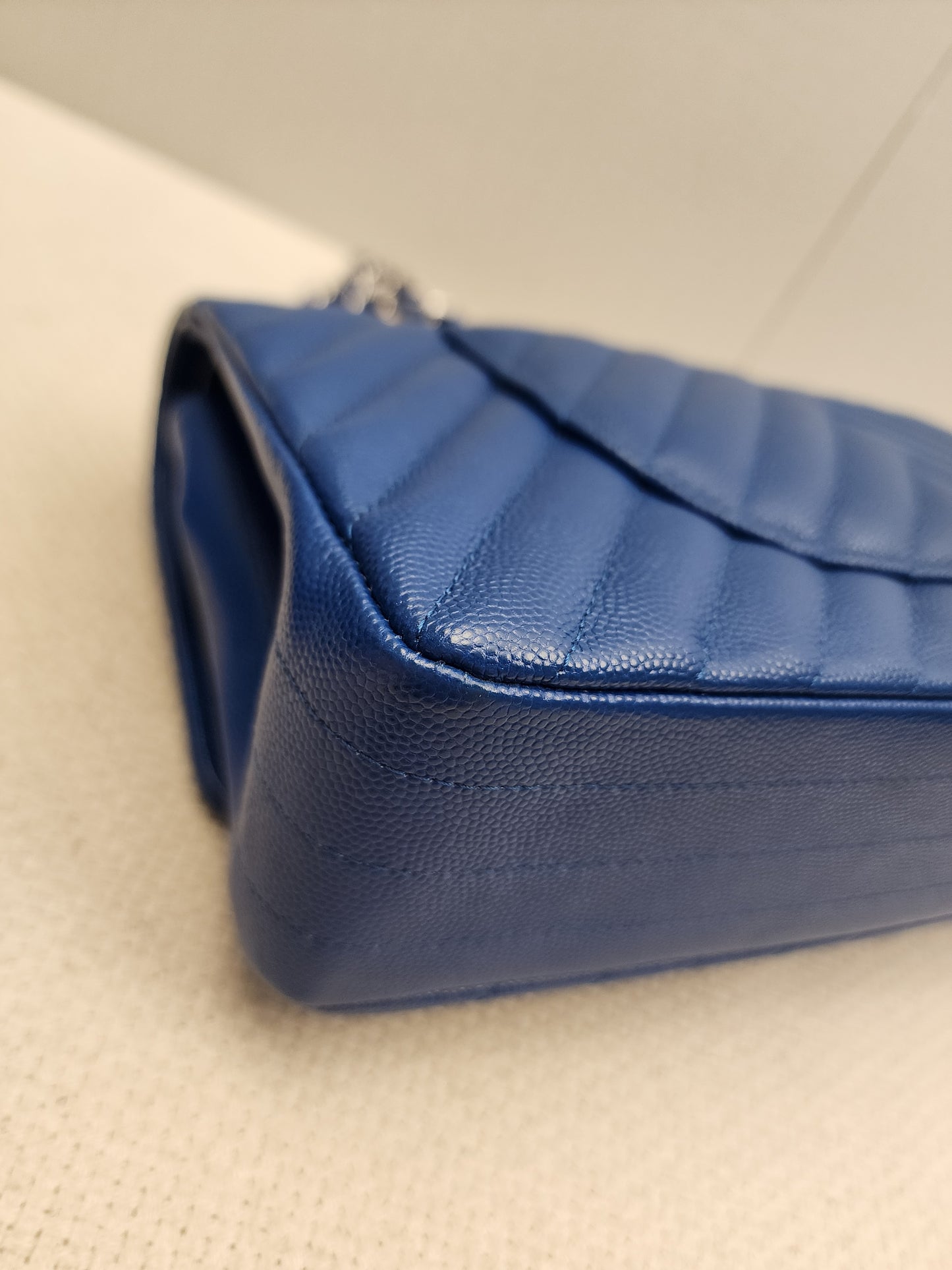 Chanel Royal Blue Caviar Medium CF (SHW)