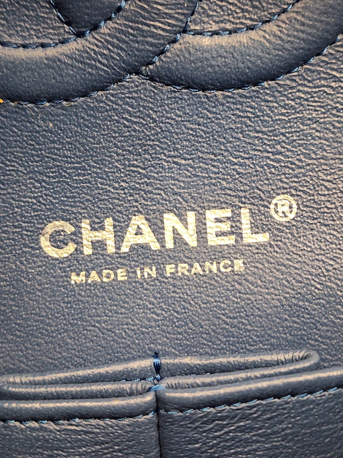 Chanel Royal Blue Caviar Medium CF (SHW)