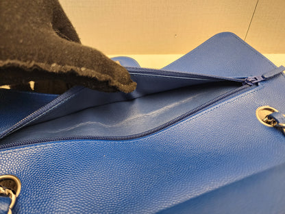 Chanel Royal Blue Caviar Medium CF (SHW)
