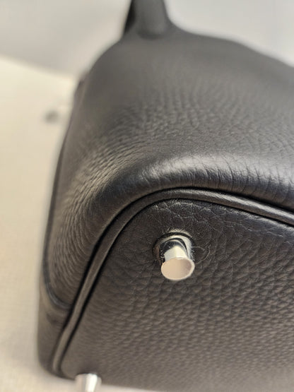 Hermes Noir Picotin 18 (PHW)